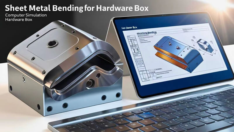 Sheet metal bending box