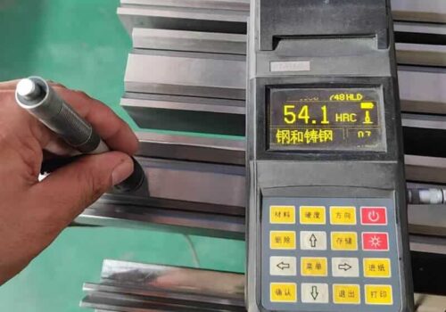 Press Brake tooling Hardness testing