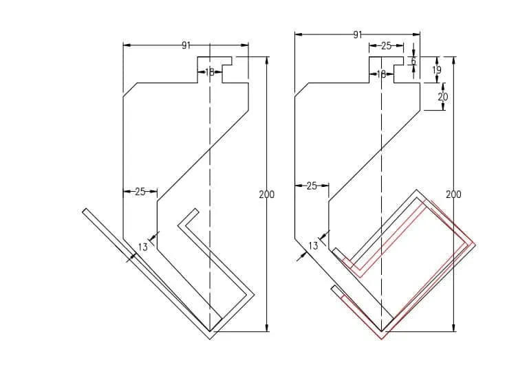 gooseneck press brake tooling design